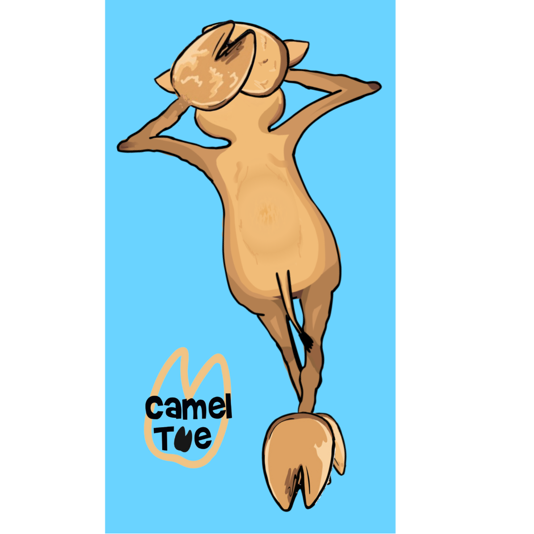 Sandy Camel Toe Beach Towel